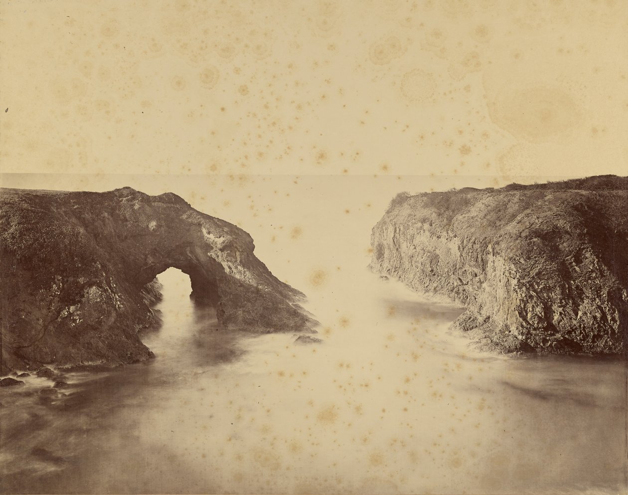 View of the Pacific Coast, Mendocino by Carleton Watkins