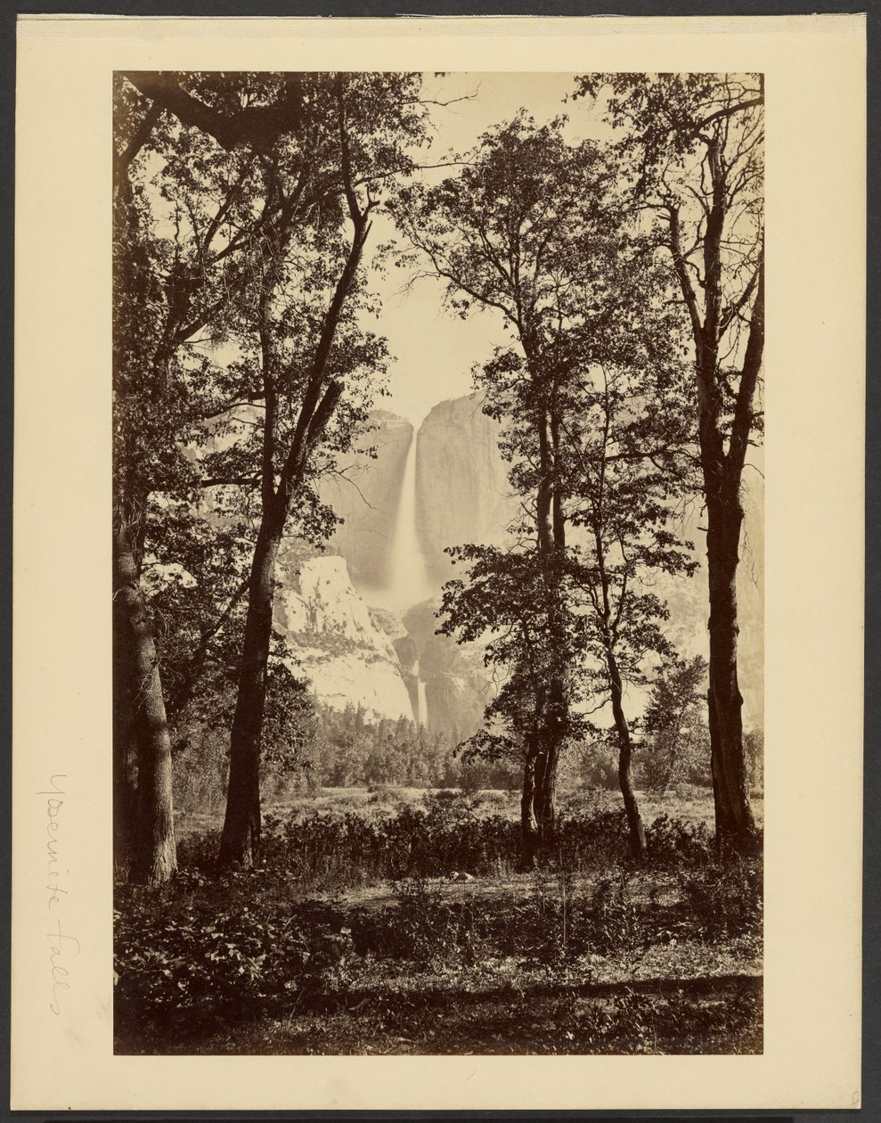 Yosemite Falls, from Below by Carleton Watkins