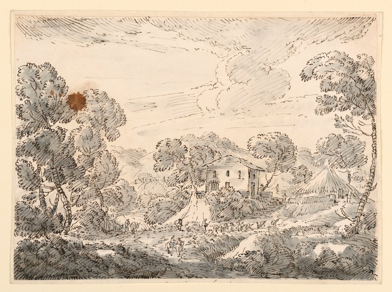 A Peasant’s Dwelling in Woody Country by Carlo Marchionni