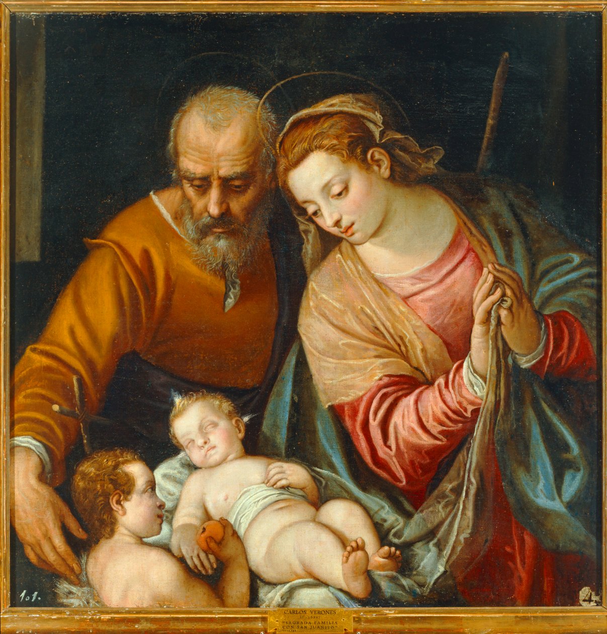 The Holy Family with Young Saint John the Baptist by Carlo Caliari