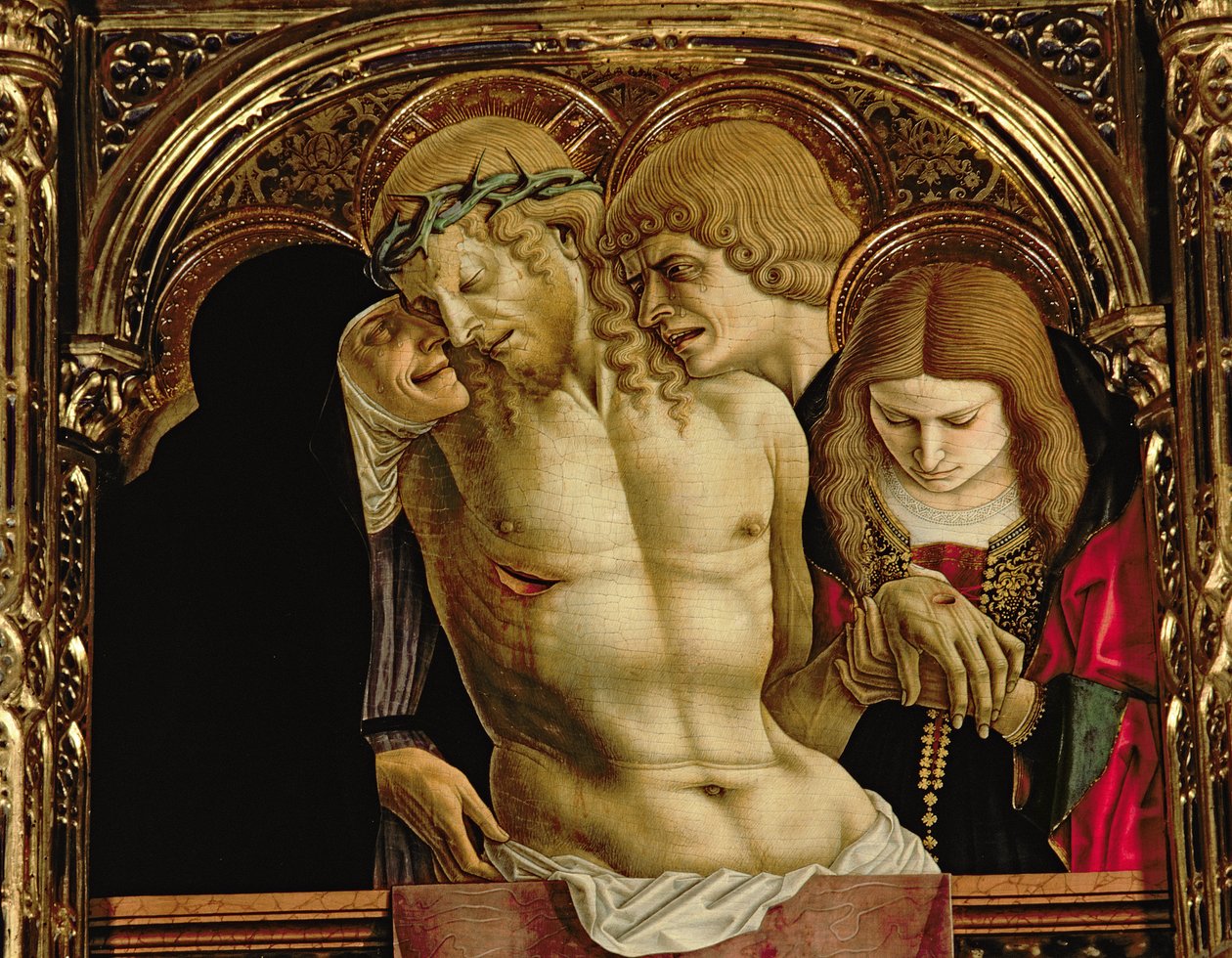 Lamentation of the Dead Christ (detail from the Sant