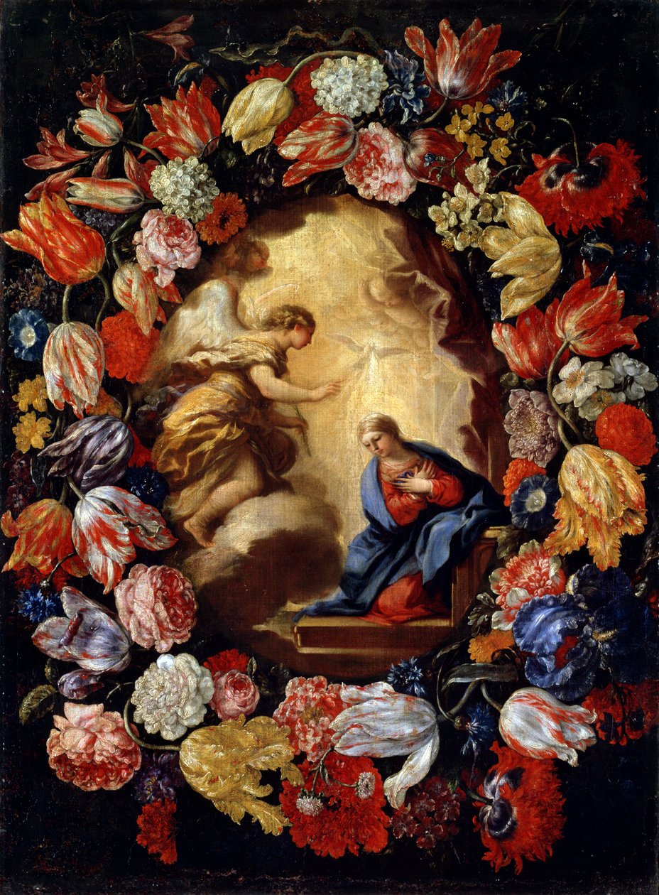 The Annunciation with Flowers by Carlo Maratta