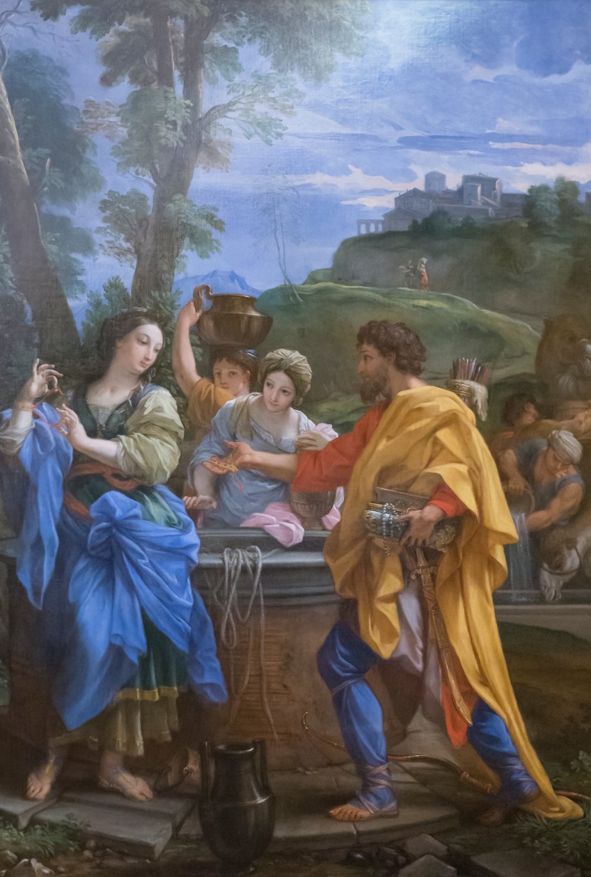 Rebecca and Eliezer at the Well by Carlo Maratta or Maratti
