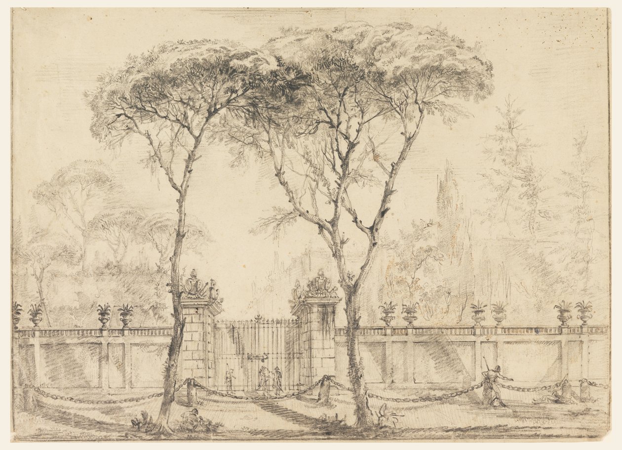 At the Gate of a Villa, 1770–86 by Carlo Marchionni