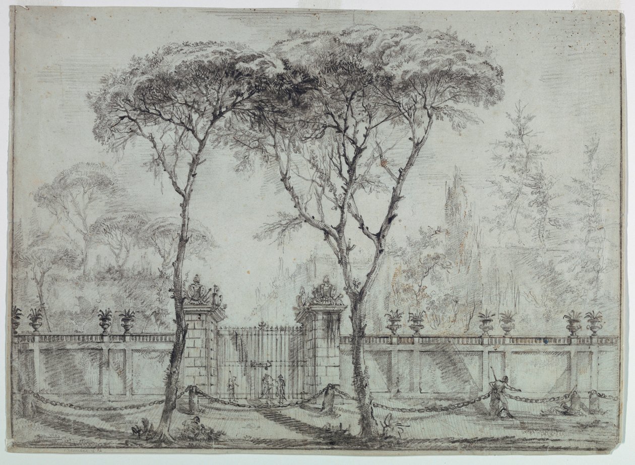 At the Gate of a Villa, 1770–86 by Carlo Marchionni