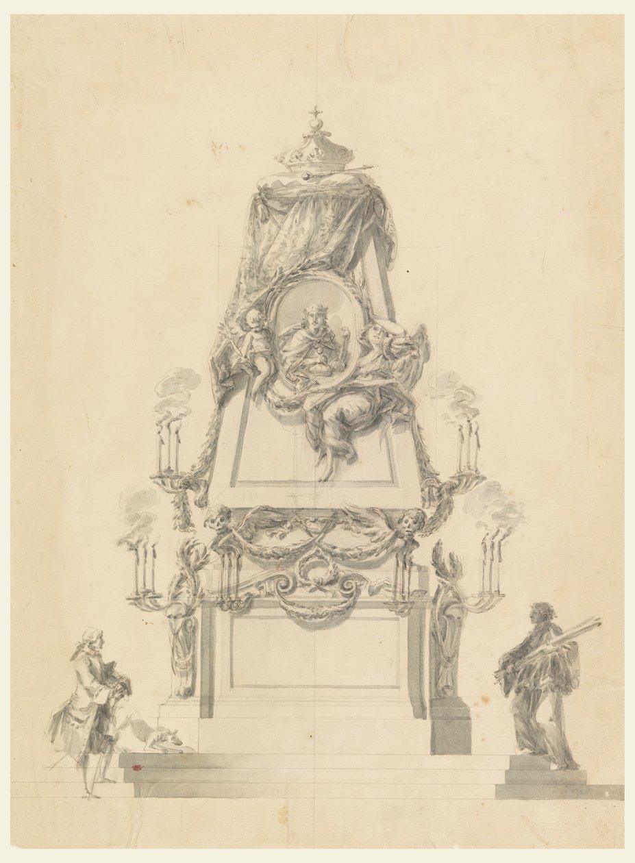 Catafalque for a King, circa 1765 by Carlo Marchionni