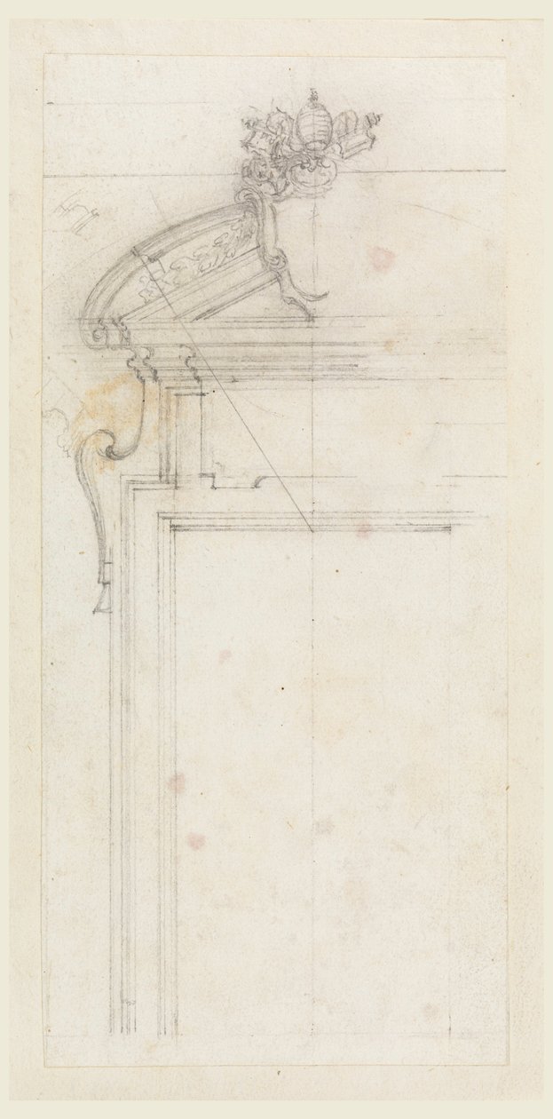Design for a Door Case, 1725-50 by Carlo Marchionni