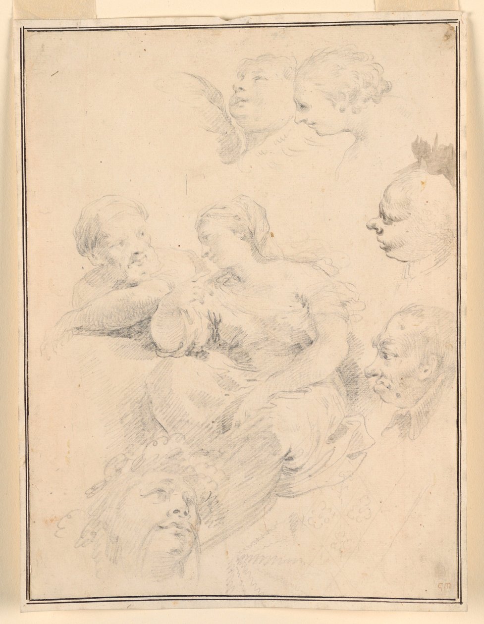 Figural Sketches, 1775 by Carlo Marchionni