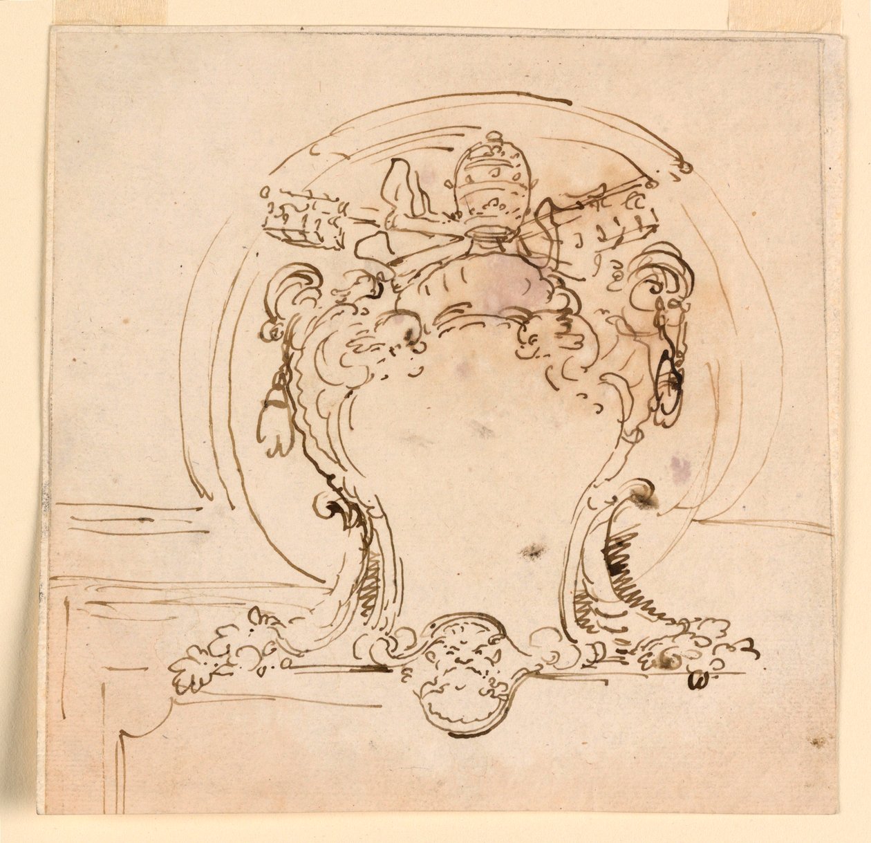 Papal Escutcheon, 1740–58 by Carlo Marchionni