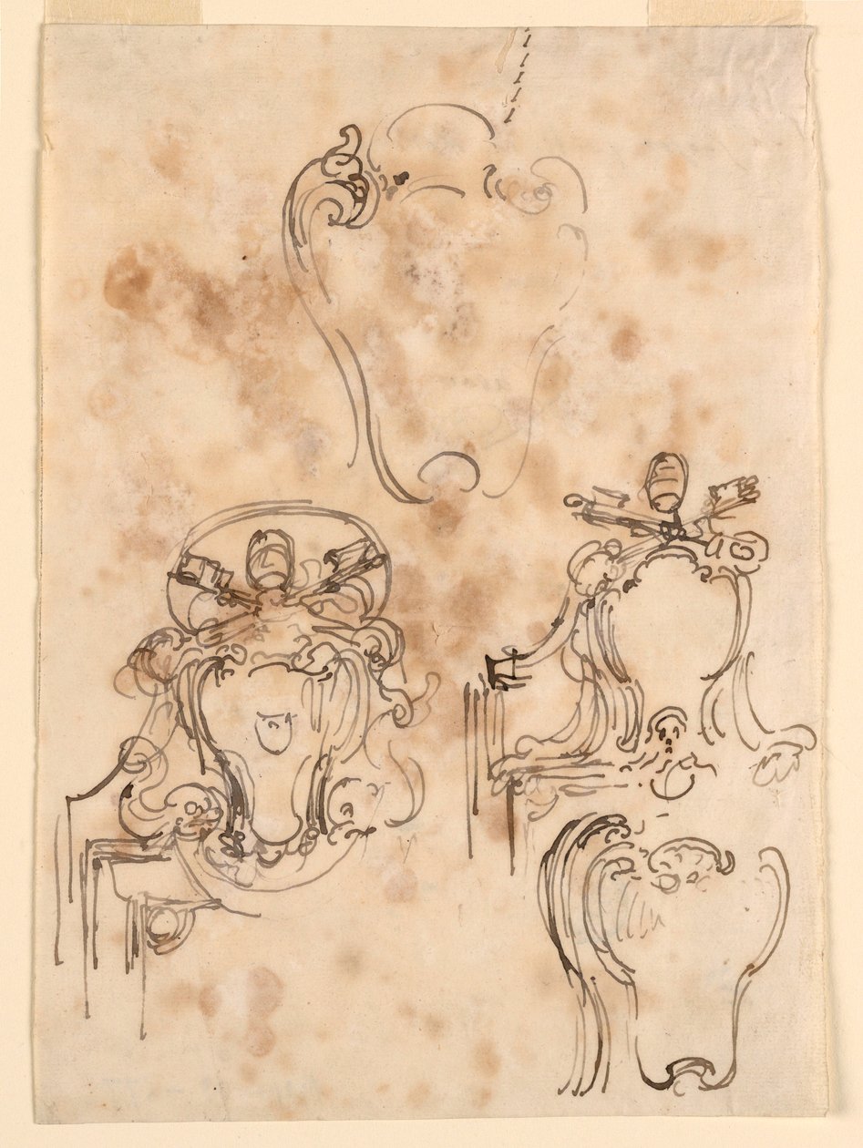Sketches for Frames and Escutcheons, 1758–69 by Carlo Marchionni