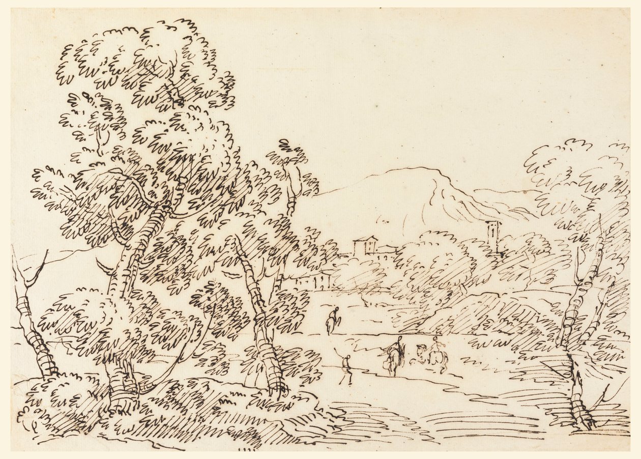 Wooded Landscape, 1750–1770 by Carlo Marchionni