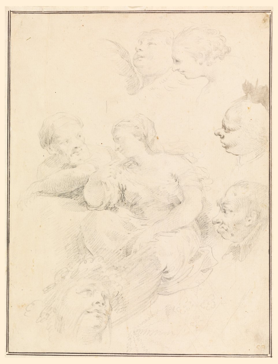 Figural Sketches by Carlo Marchionni