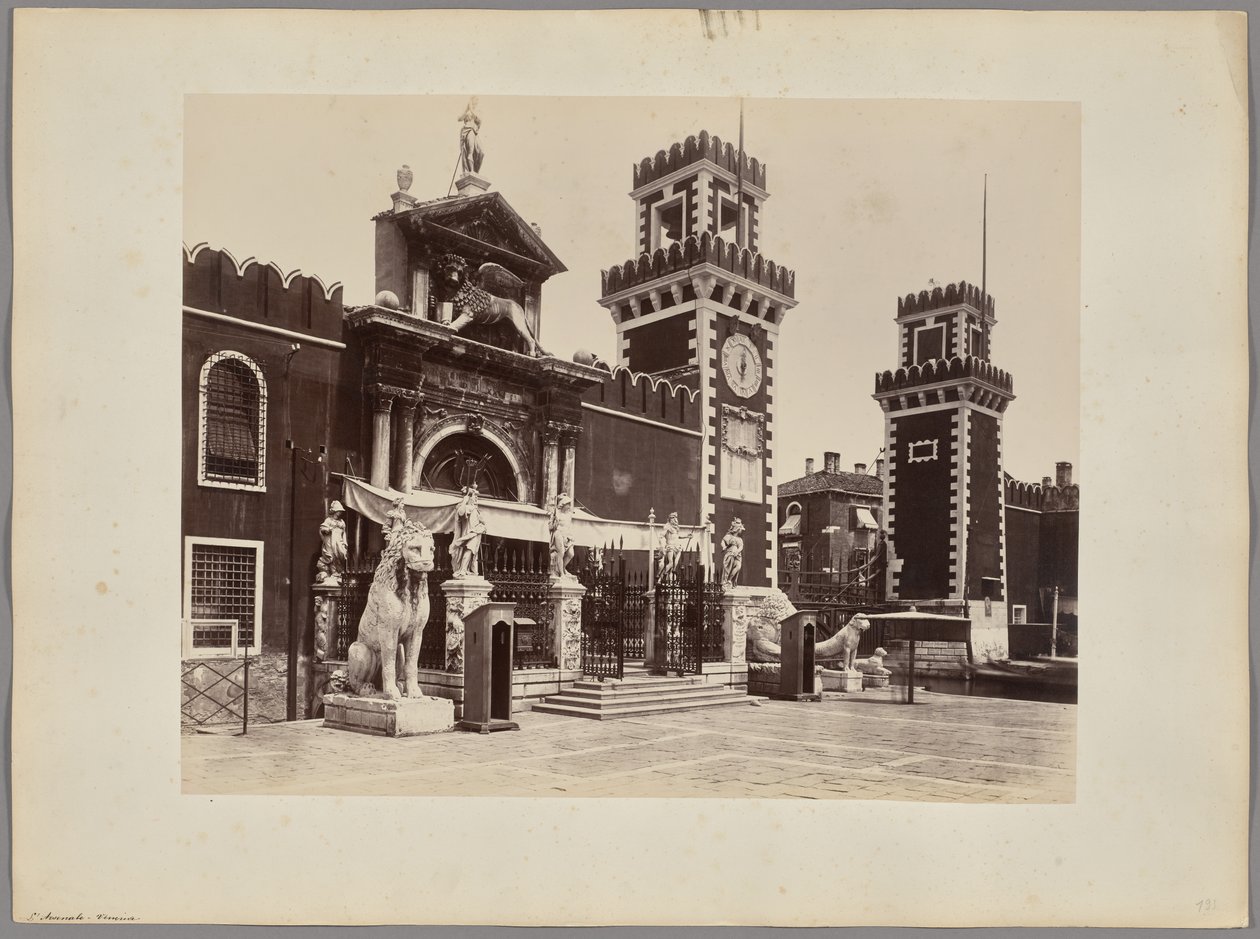 Venice: The entrance to the Arsenal by Carlo Naya