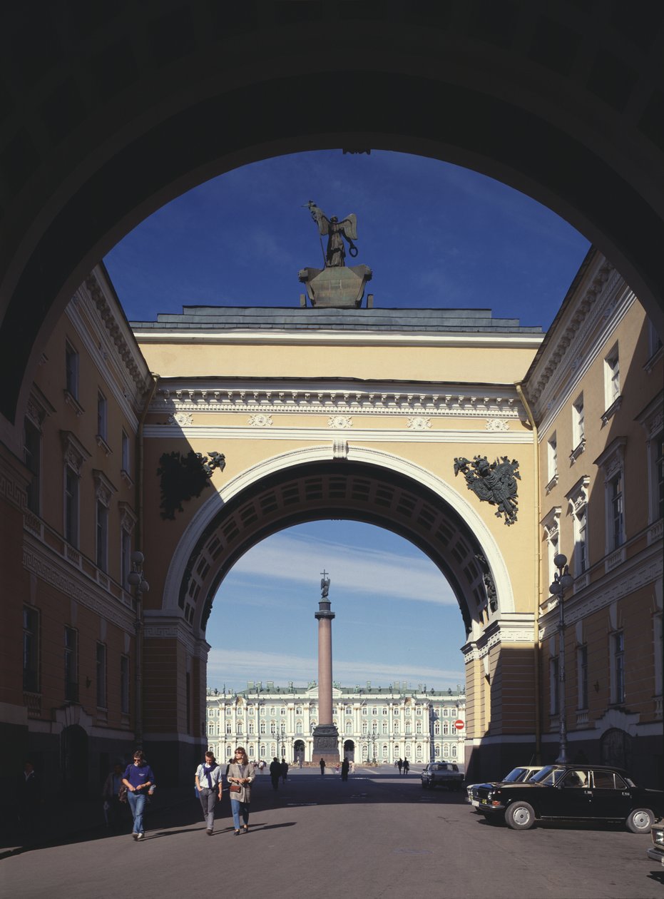 The Triumphal Arch of the General Staff Building in Saint Petersburg, 1819-1829 by Carlo Rossi