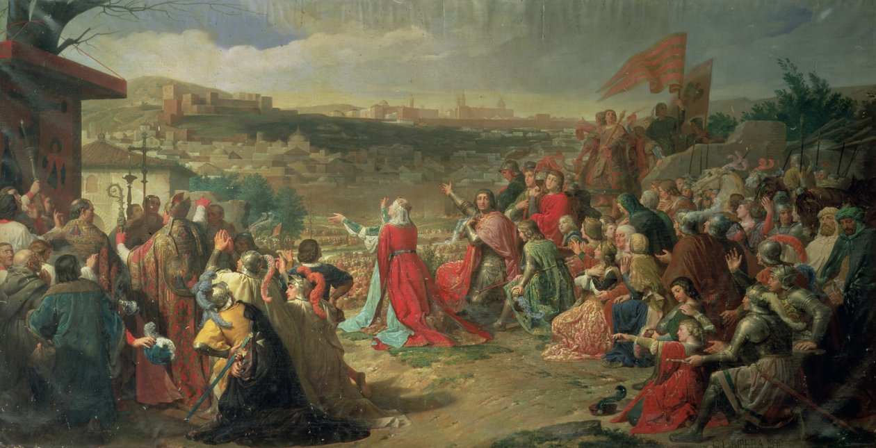 The Fall of Granada in 1492, 1890 by Carlos Luis Ribera y Fieve