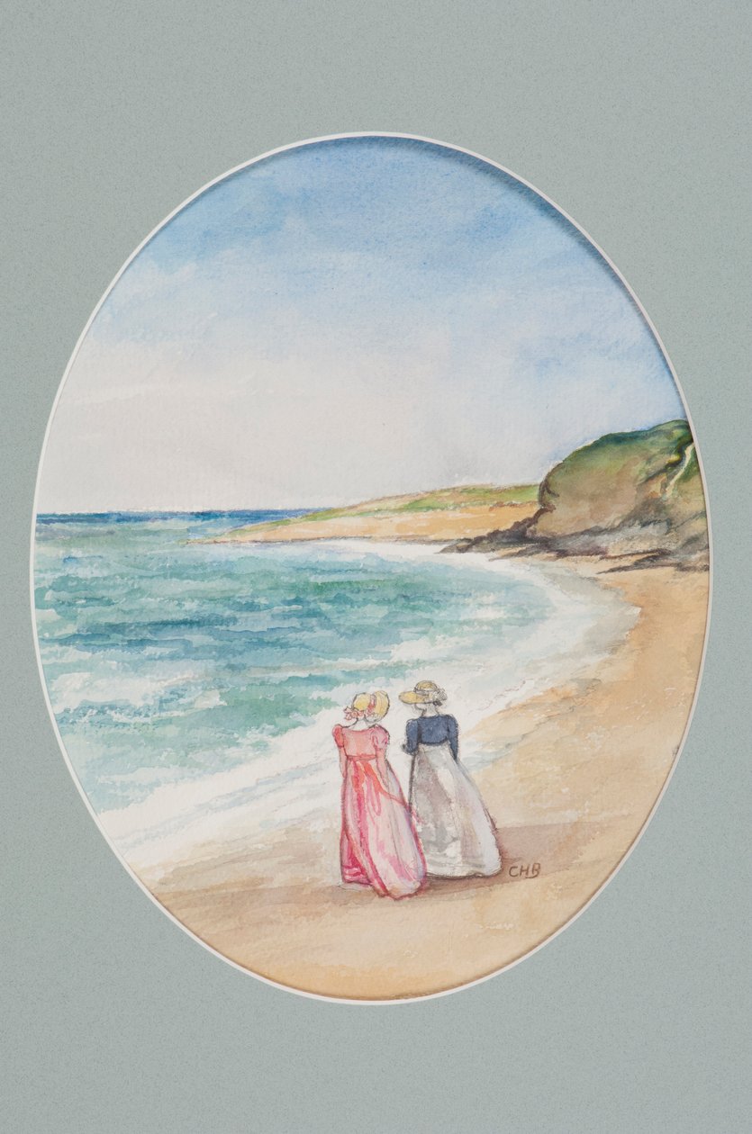 Anne & Henrietta Stroll Down to the Sea, 2006 by Caroline Hervey Bathurst
