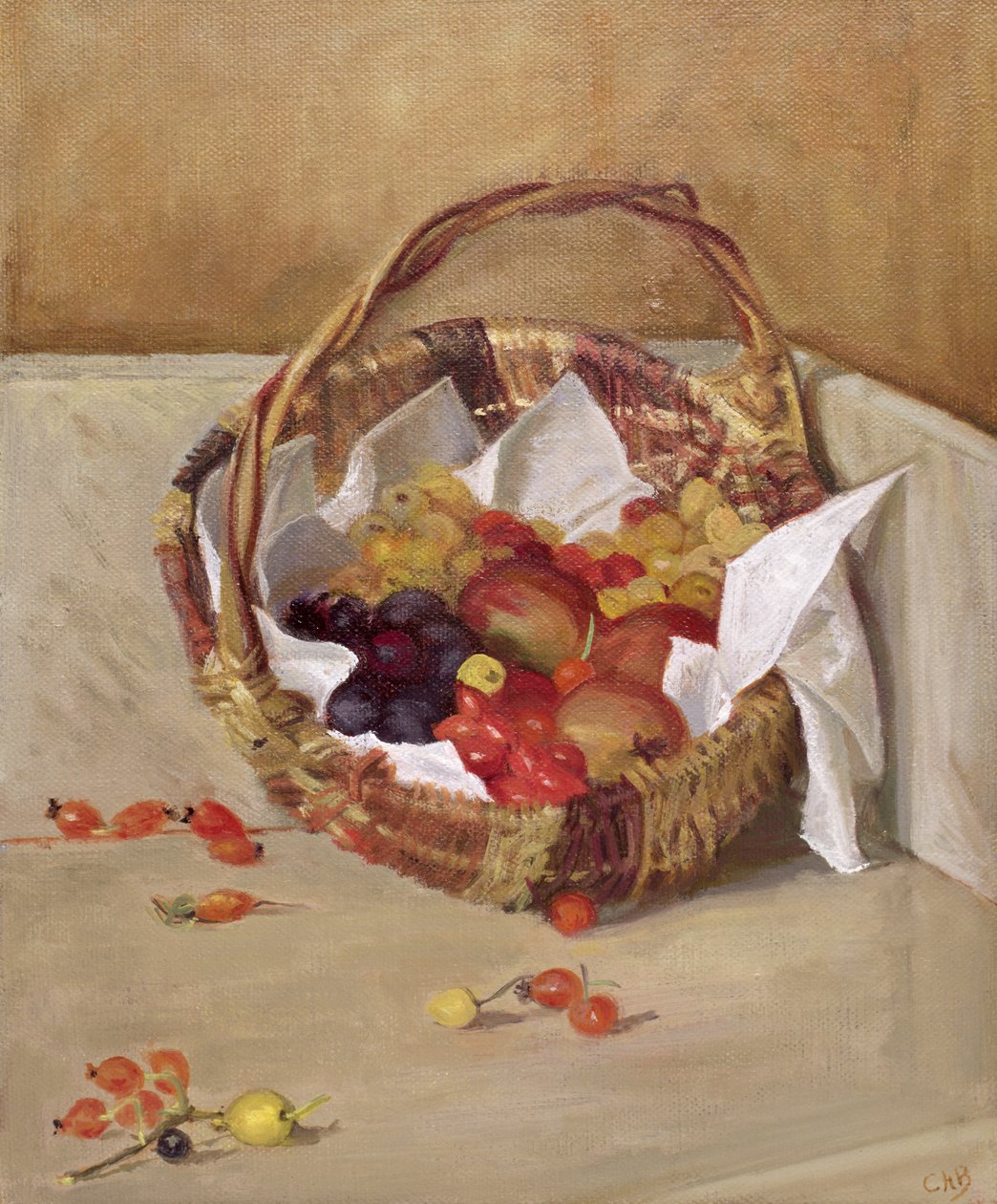 Basket of Fruit by Caroline Hervey Bathurst