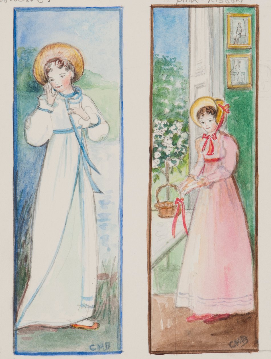 Elizabeth Bennet and Emma Woodhouse, 2011 by Caroline Hervey Bathurst
