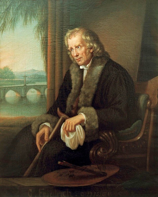 Portrait of Caspar David Friedrich by Caspar David Friedrich