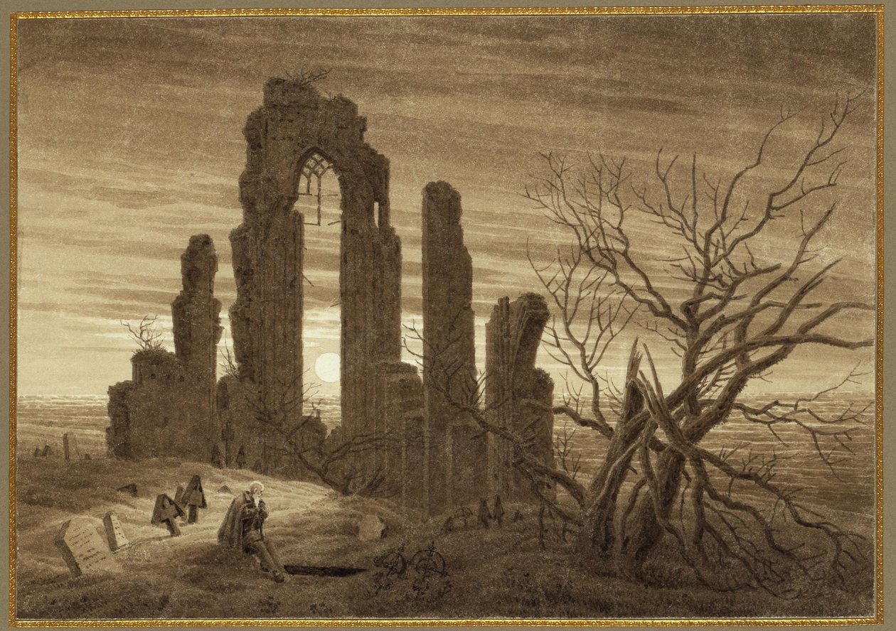 Winter - The Night - Old Age and Death (from the Cycle of Times of Day and Ages of Life, 1803) by Caspar David Friedrich
