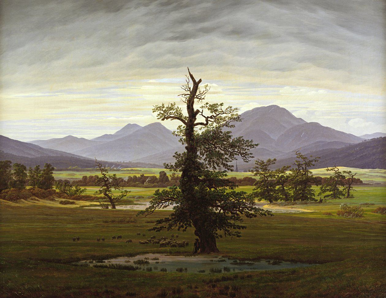 Lonely Tree by Caspar David Friedrich