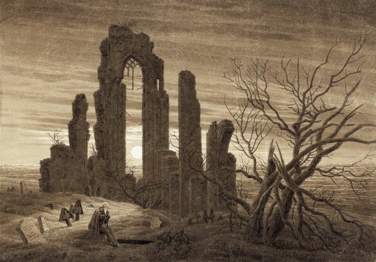 Winter, Night, Old Age and Death (excerpt from the cycle of the hours of the day and the ages of man) by Caspar David Friedrich