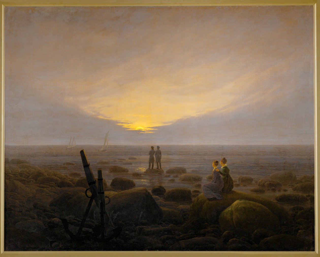 Moonrise on the Seashore by Caspar David Friedrich