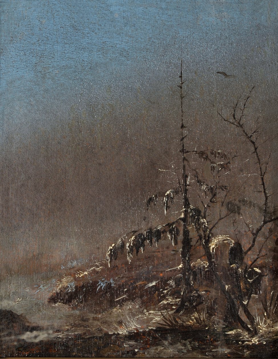Snowy Little Tree by Caspar David Friedrich
