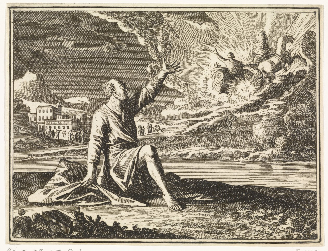 Ascension of Elijah by Caspar Luyken