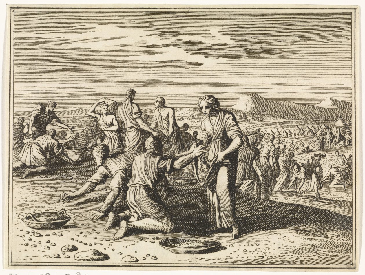 Gathering Manna in the Desert by Caspar Luyken