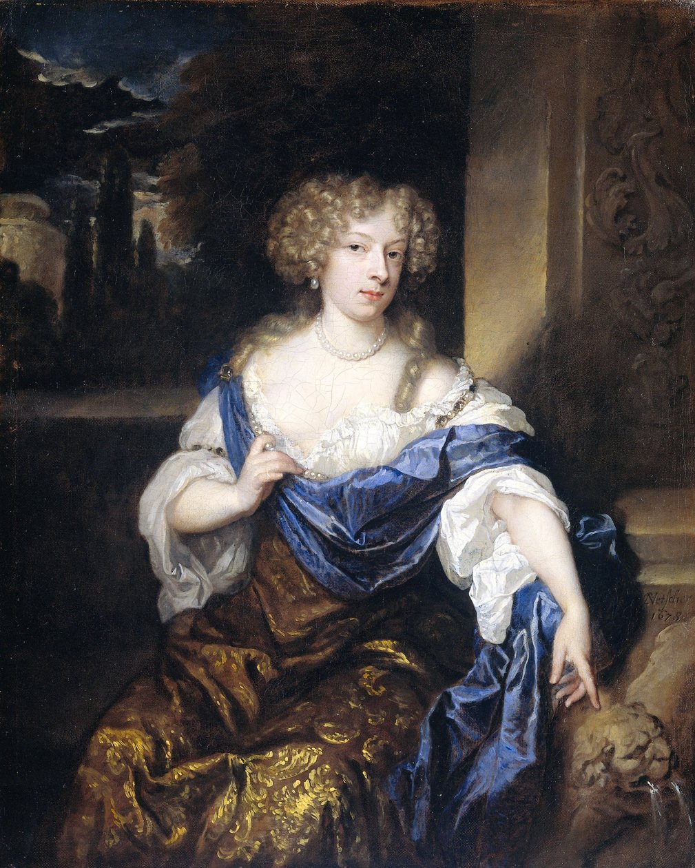 Portrait of Helena Catharina de Witte by Caspar Netscher
