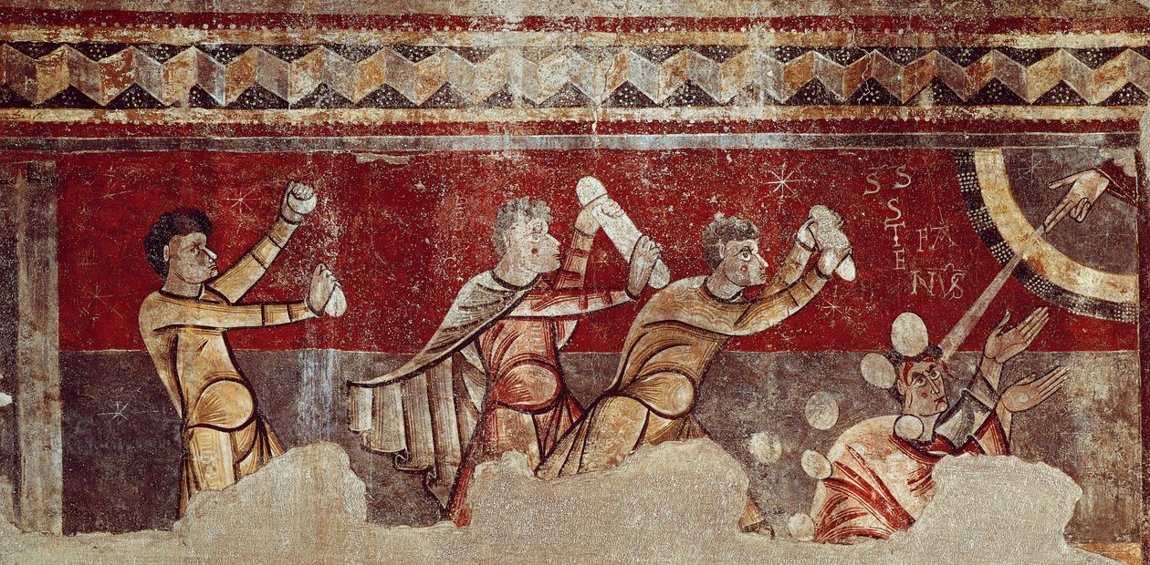The Stoning of Saint Stephen by Catalan School