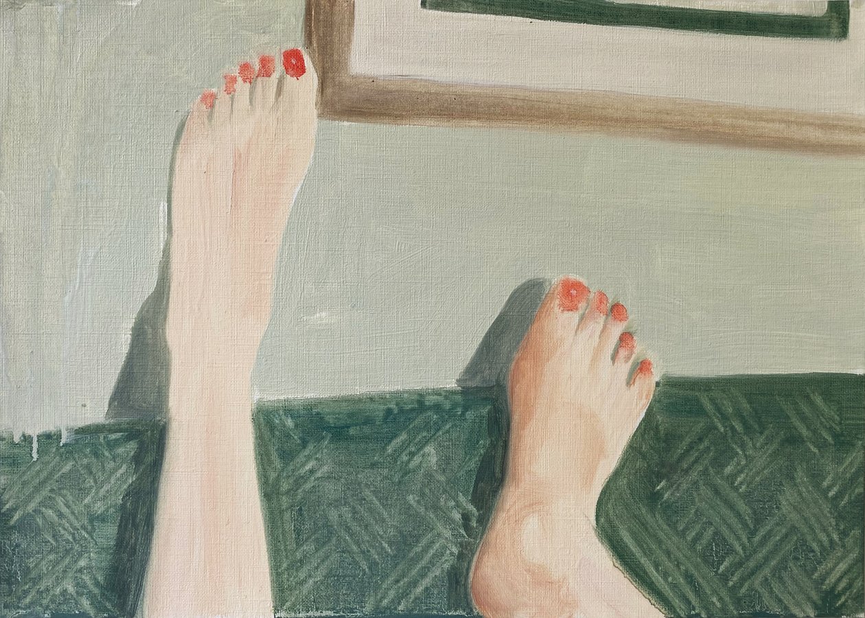 28.04.20 She was on the phone by Cathy Lomax