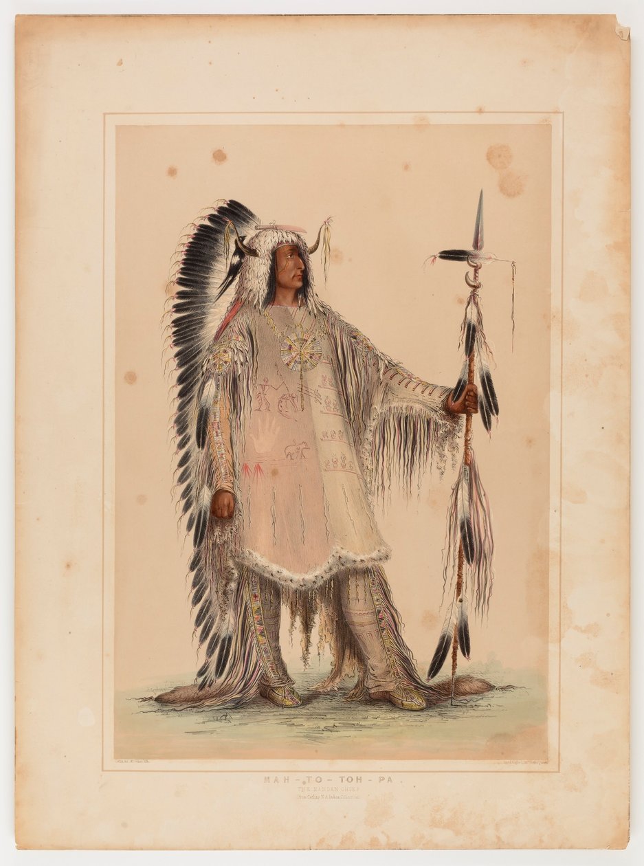 Mah-to-toh-pa, the Mandan Chief by Catlin, George