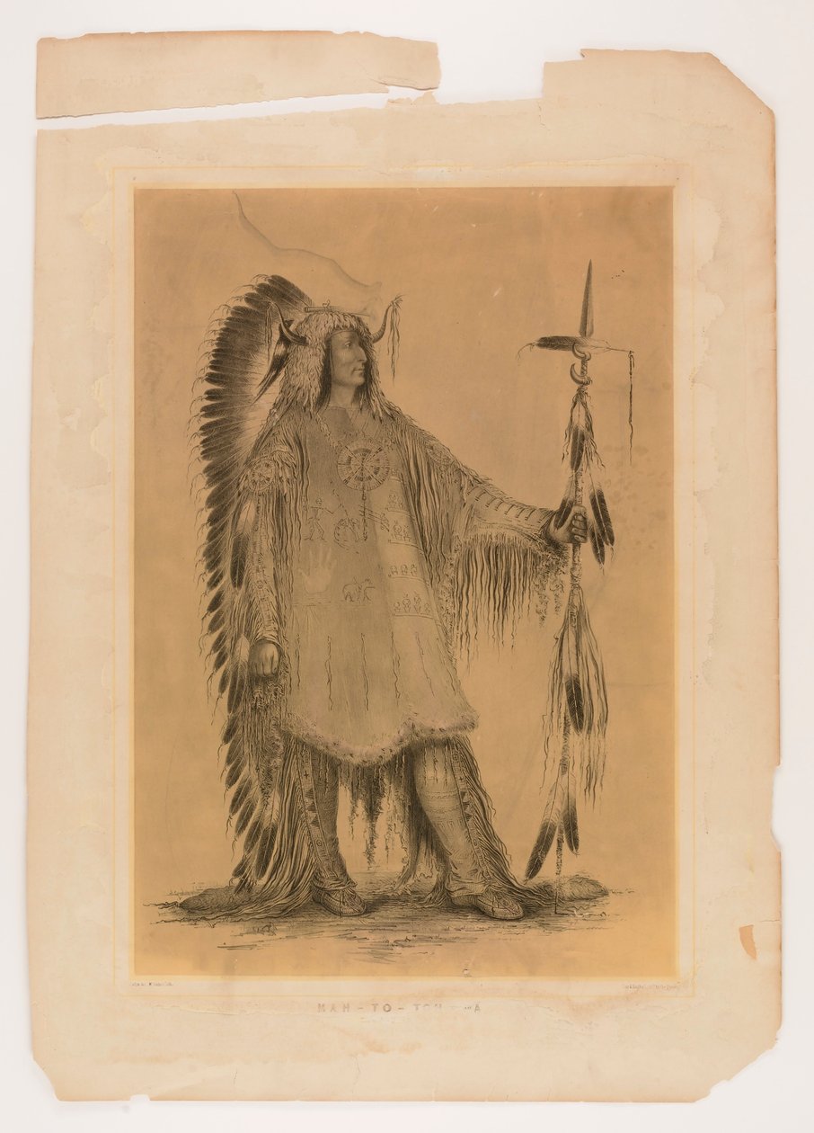 Mah-to-toh-pa, the Mandan Chief by Catlin, George
