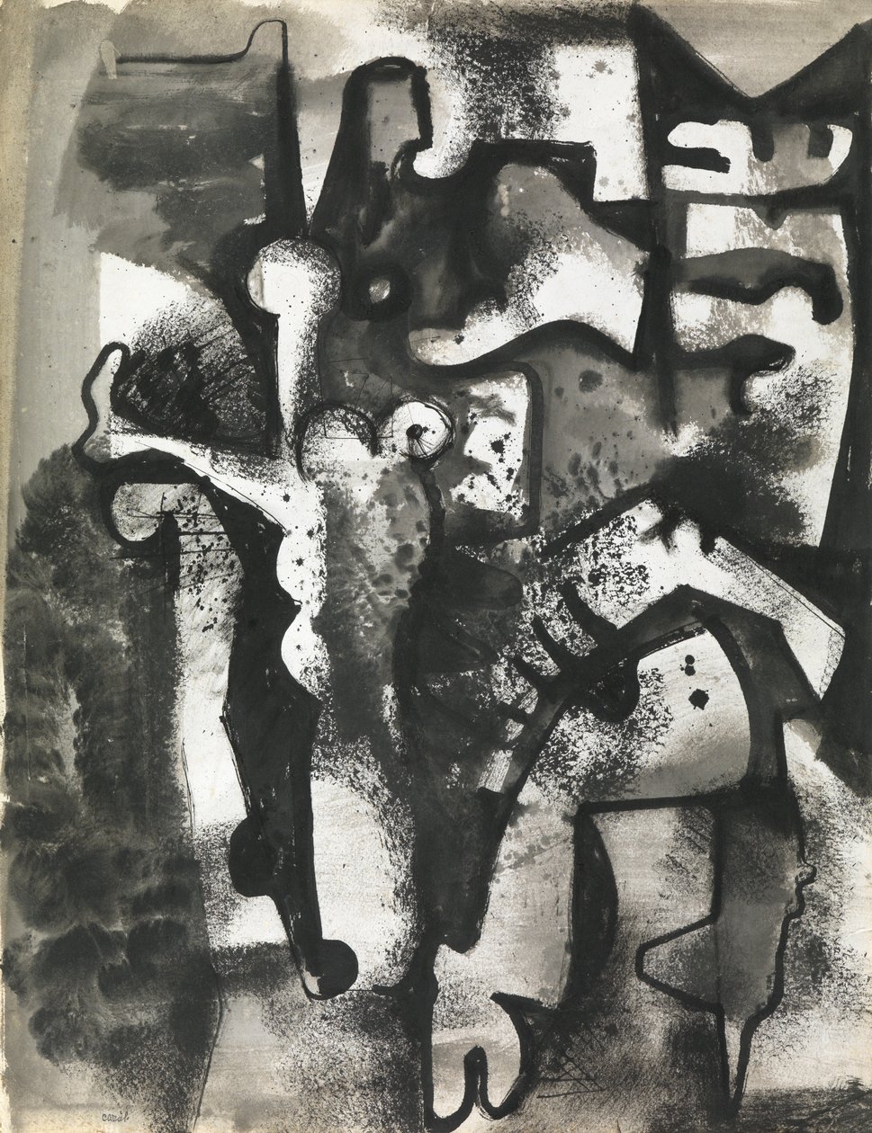 Figure Composition, c.1951 by Caziel Caziel