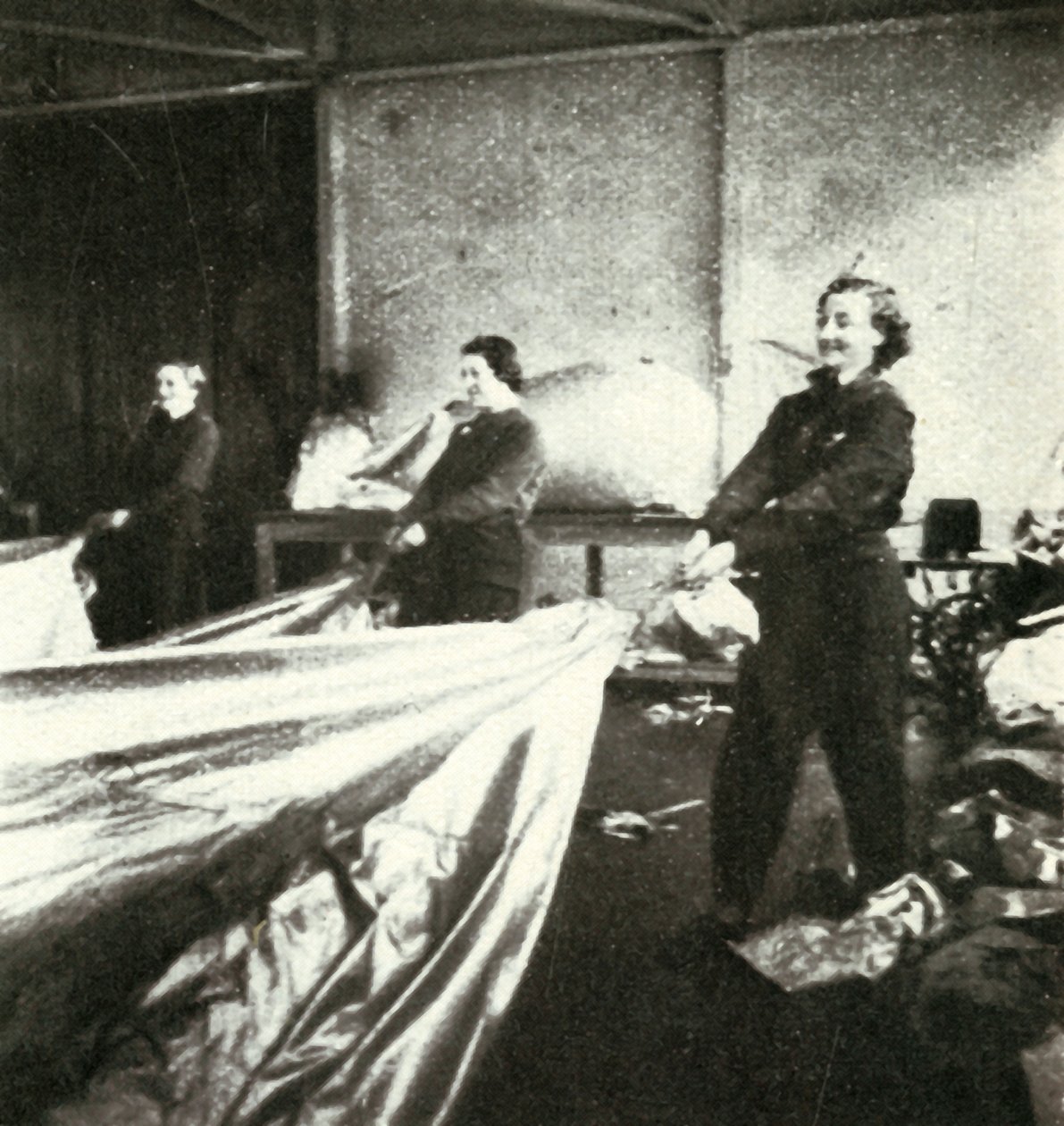 Repairing Barrage Balloons, c1943 by Cecil Beaton