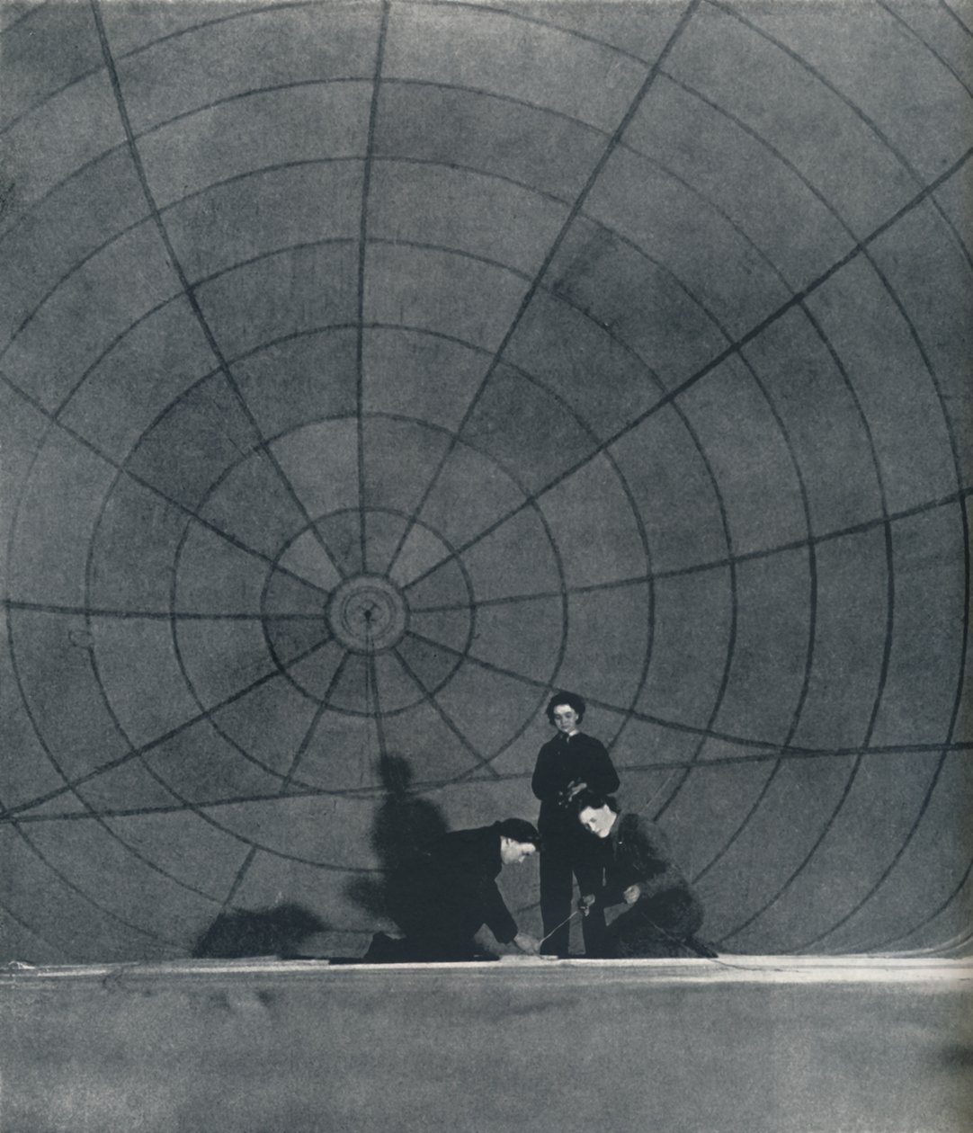 The web WAAFS working on a balloon, 1941 by Cecil Beaton