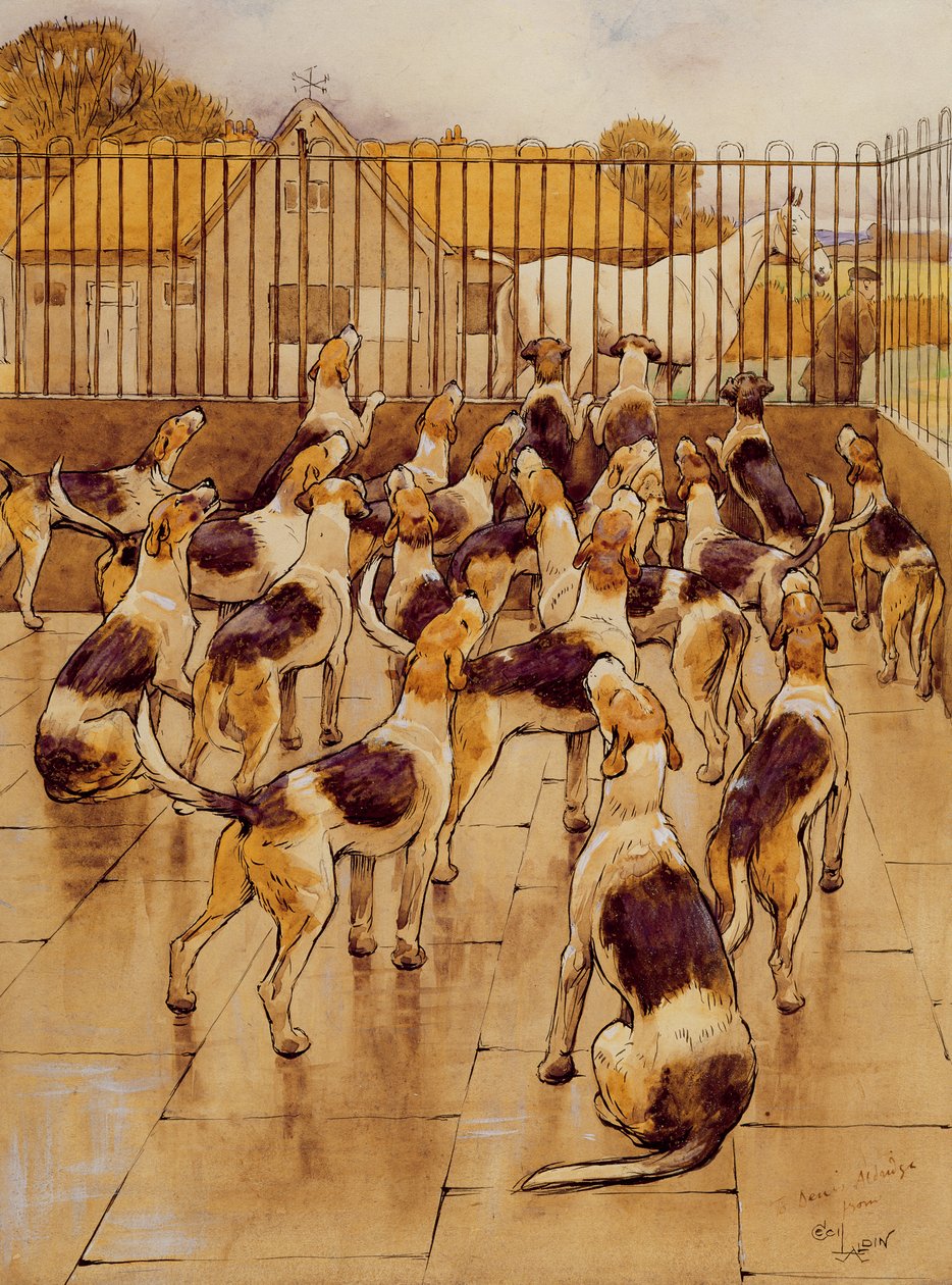 The Hounds Began Suddenly to Howl in Chorus