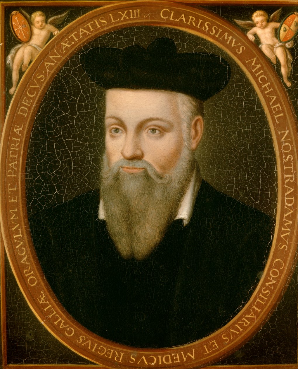 Portrait of Michel de Nostradamus, known as Nostradamus, astrologer