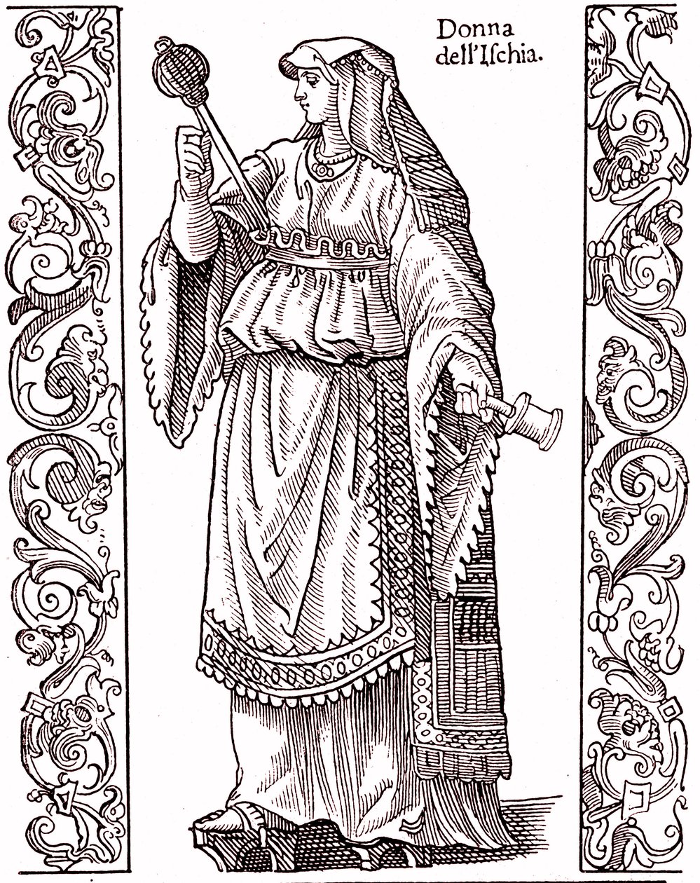 A Peasant from Ischia - Italian Costume in the 17th Century by Cesare (after) Vecellio