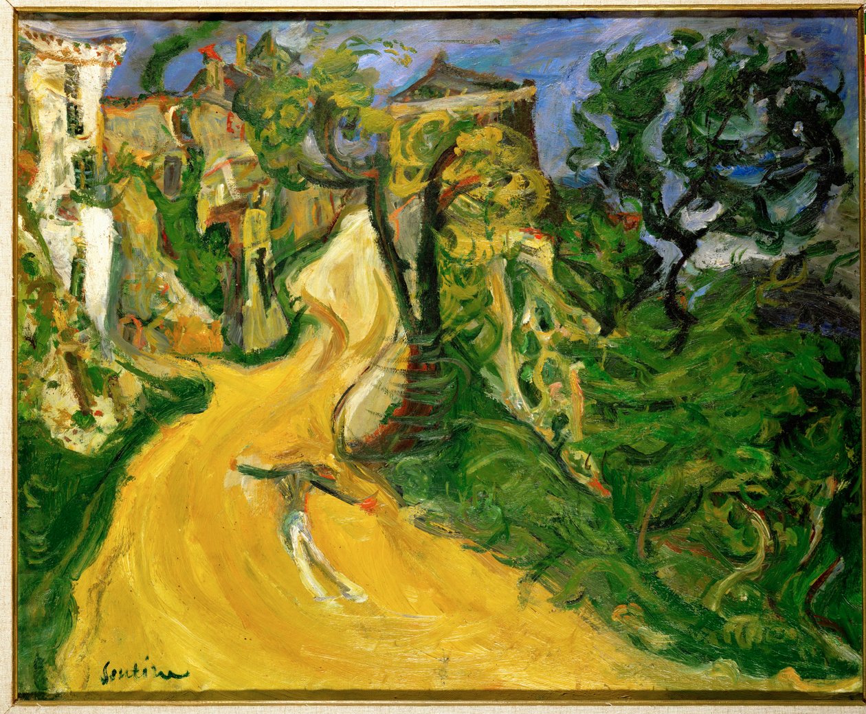 The Blue Man on the Road by Chaim Soutine