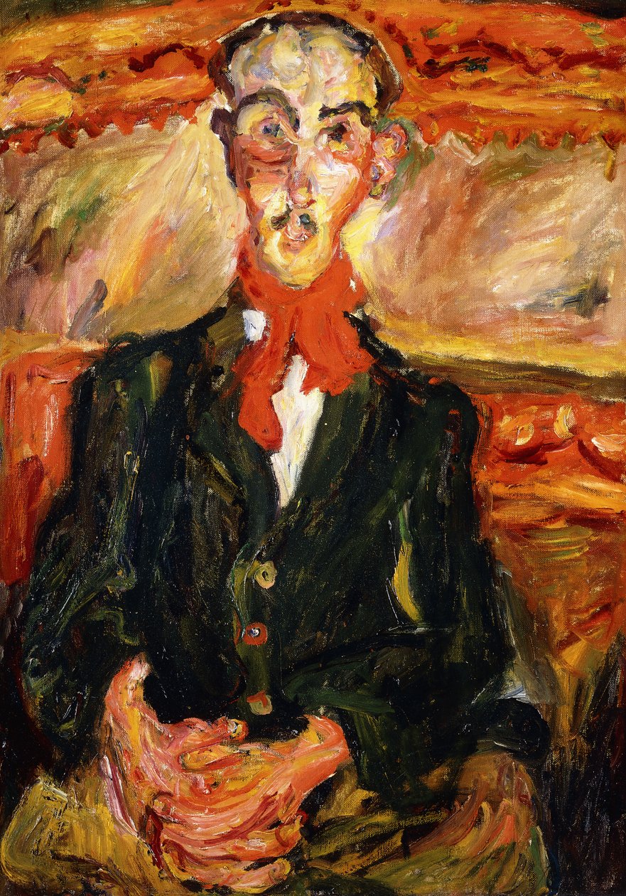 Man in Red Scarf, c.1921 by Chaim Soutine: Fine art print