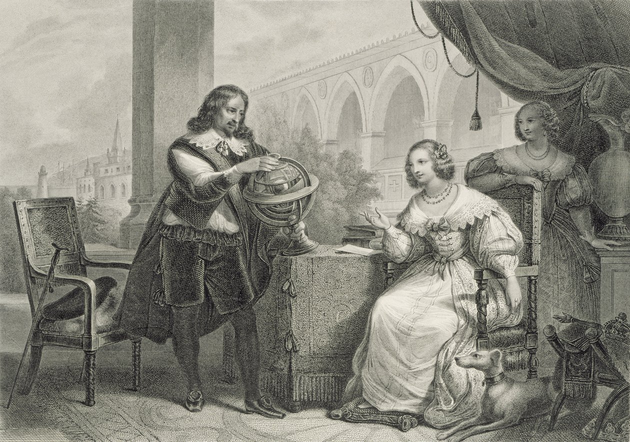 Christina (1626-89) Queen of Sweden, from a series of Famous Women, engraved by Jean Denis Nargeot by Charles Abraham Chasselat