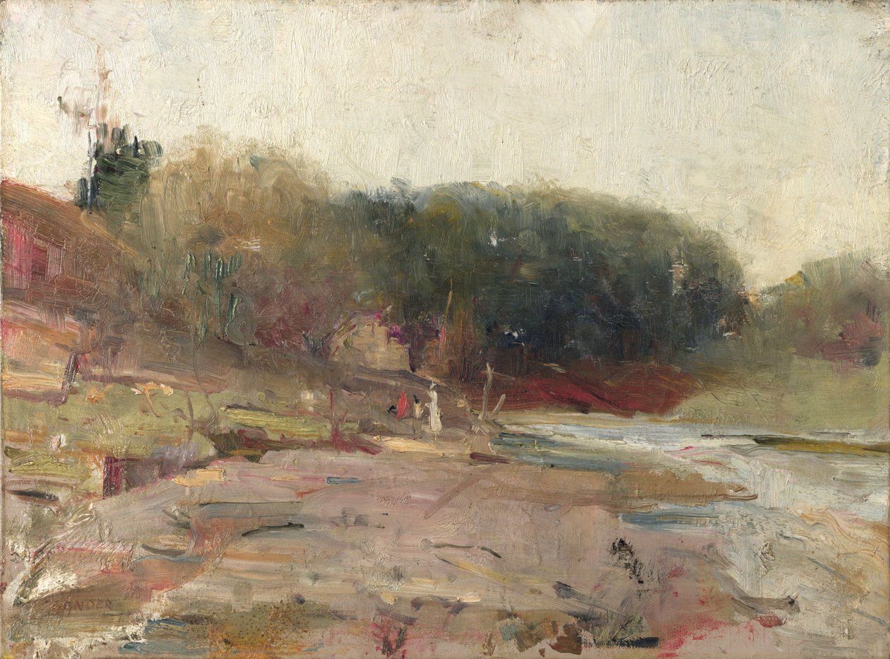On the River Yarra, Near Heidelberg, Victoria by Charles Edward Conder