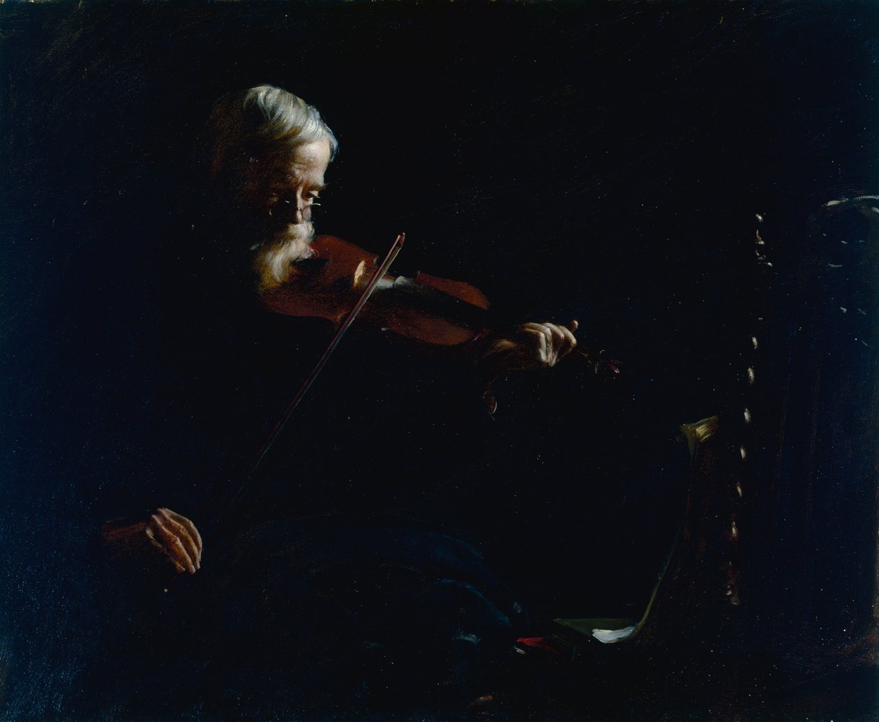 Old Violinist by Charles Courtney Curran