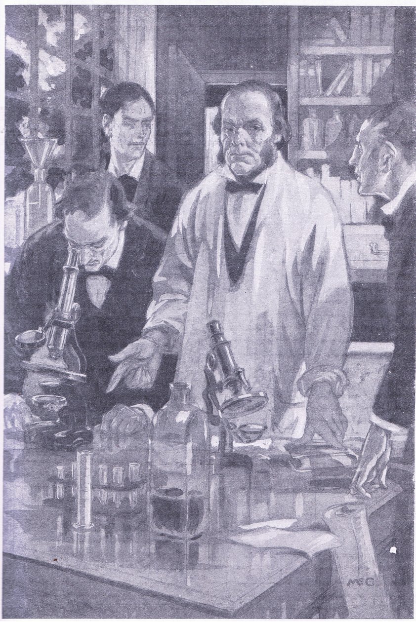 Lord Lister who banished pain from surgical operations explaining his ideas to his students by Charles Edmund Brock