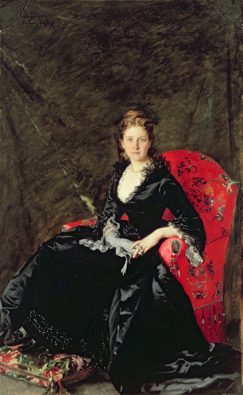 Portrait of Mme N.M. Polovtsova by Charles Emile Auguste Carolus-Duran