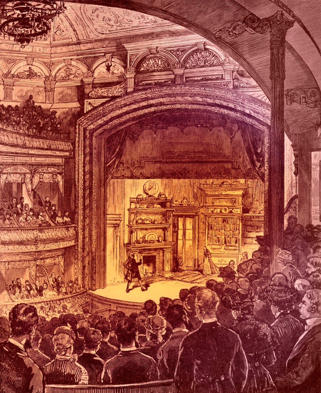 New York Theatre Interior 1882 by Charles Graham