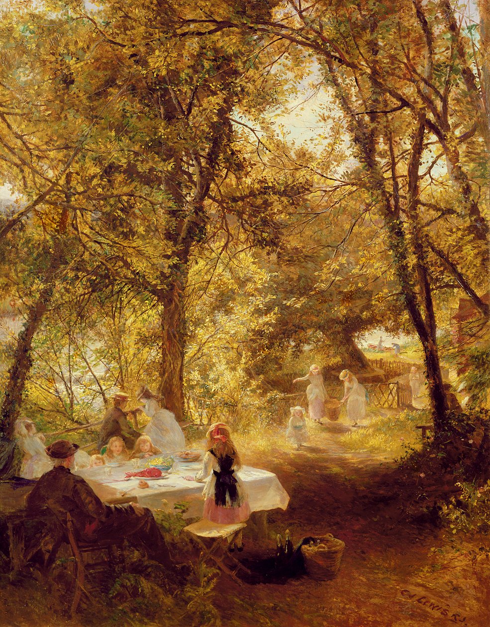Our Picnic - New Lock, Berks. by Charles James Lewis